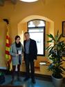  El president del Consell Comarcal del Pla de l'Estany entrega el premi del concurs d'Instagram  ‘Rutes per la Comarca’ 