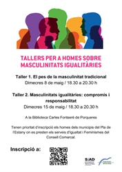 El Consell Comarcal del Pla de l’Estany impulsa els tallers sobre masculinitats igualitàries