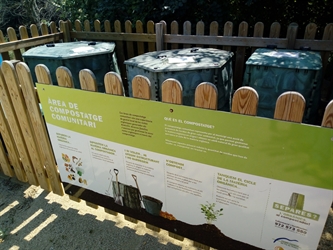Les 7 àrees de compostatge comunitari del Pla de l’Estany van generar més d’una tona i mitja de compost madur durant el 2021