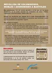 El Consell Comarcal engega una campanya informativa per conscienciar els veïns de Banyoles que no abandonin residus voluminosos, mobles ni trastos a la via pública